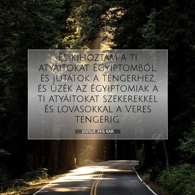 Józsué 24:6 Bibliai vers magyarázata