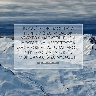 Józsué 24:22 Bibliai vers magyarázata