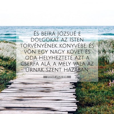 Józsué 24:26 Bibliai vers magyarázata