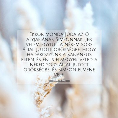 Bírák 1:3 Bibliai vers magyarázata