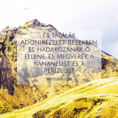 Bírák 1:5 Bibliai vers magyarázata