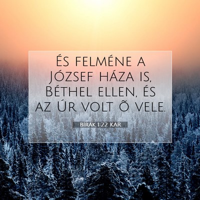 Bírák 1:22 Bibliai vers magyarázata