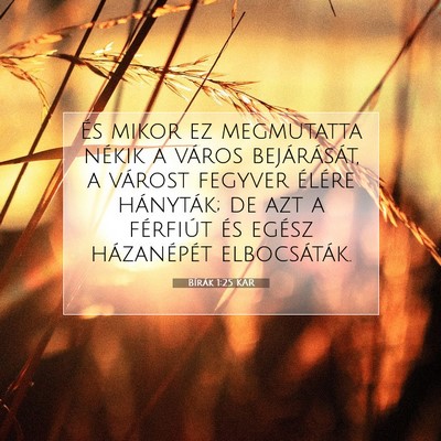Bírák 1:25 Bibliai vers magyarázata