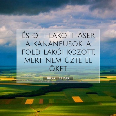 Bírák 1:32 Bibliai vers magyarázata