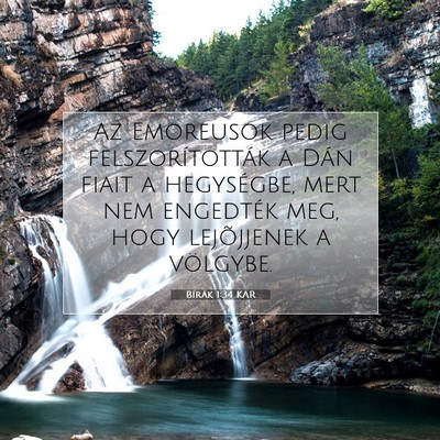 Bírák 1:34 Bibliai vers magyarázata