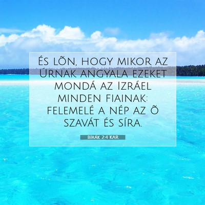 Bírák 2:4 Bibliai vers magyarázata