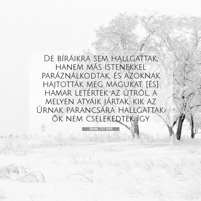 Bírák 2:17 Bibliai vers magyarázata