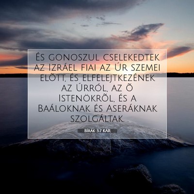 Bírák 3:7 KAR Bibliai verskép