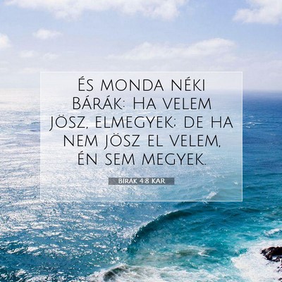 Bírák 4:8 Bibliai vers magyarázata