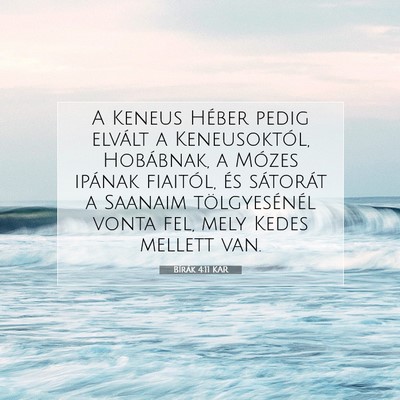 Bírák 4:11 KAR Bibliai verskép