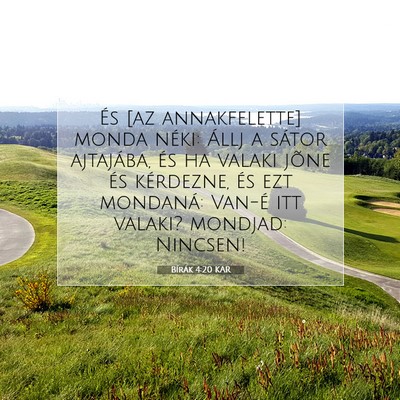 Bírák 4:20 Bibliai vers magyarázata