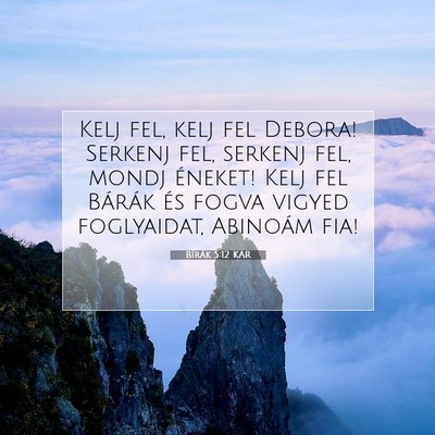 Bírák 5:12 Bibliai vers magyarázata