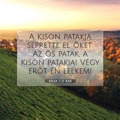 Bírák 5:21 Bibliai vers magyarázata