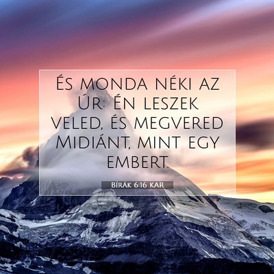 Bírák 6:16 Bibliai vers magyarázata