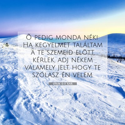 Bírák 6:17 Bibliai vers magyarázata