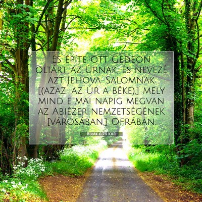 Bírák 6:24 KAR Bibliai verskép