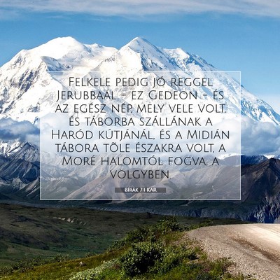 Bírák 7:1 Bibliai vers magyarázata
