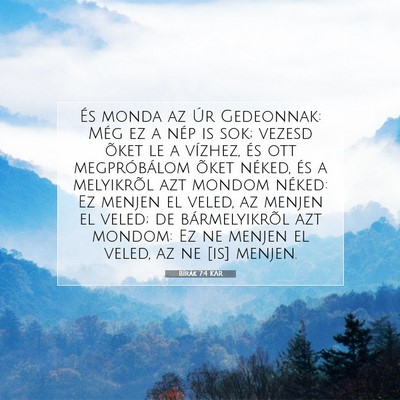 Bírák 7:4 Bibliai vers magyarázata