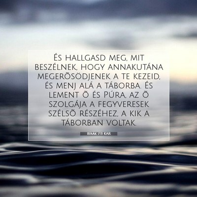 Bírák 7:11 Bibliai vers magyarázata