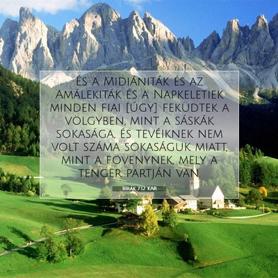 Bírák 7:12 KAR Bibliai verskép