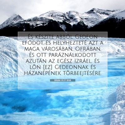 Bírák 8:27 Bibliai vers magyarázata