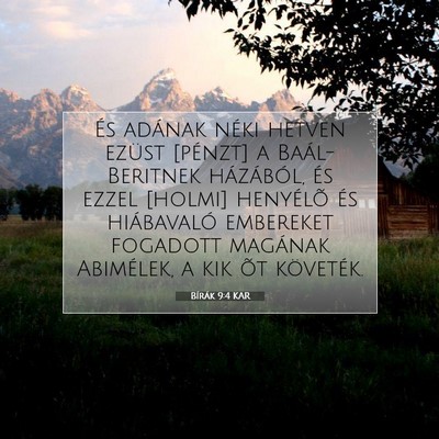 Bírák 9:4 Bibliai vers magyarázata
