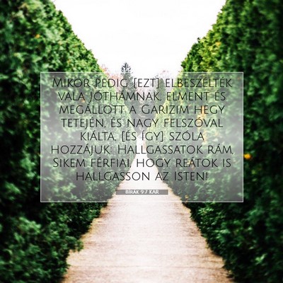 Bírák 9:7 Bibliai vers magyarázata