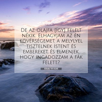 Bírák 9:9 Bibliai vers magyarázata