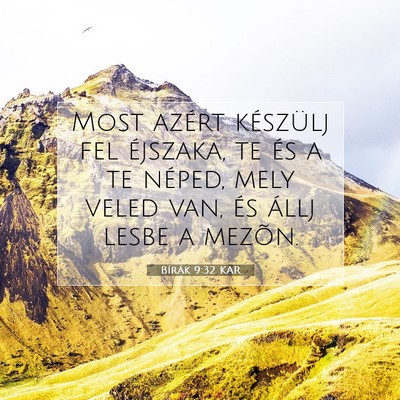 Bírák 9:32 Bibliai vers magyarázata