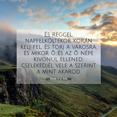 Bírák 9:33 Bibliai vers magyarázata