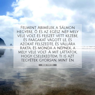 Bírák 9:48 Bibliai vers magyarázata