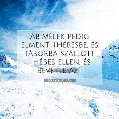Bírák 9:50 Bibliai vers magyarázata