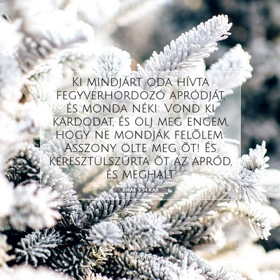 Bírák 9:54 Bibliai vers magyarázata