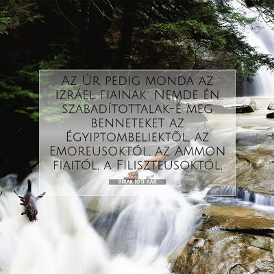 Bírák 10:11 Bibliai vers magyarázata