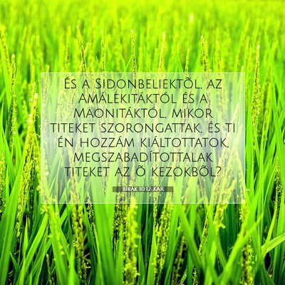 Bírák 10:12 Bibliai vers magyarázata
