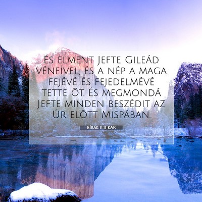 Bírák 11:11 KAR Bibliai verskép
