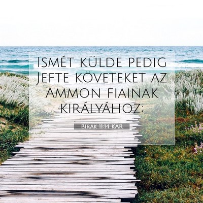 Bírák 11:14 Bibliai vers magyarázata