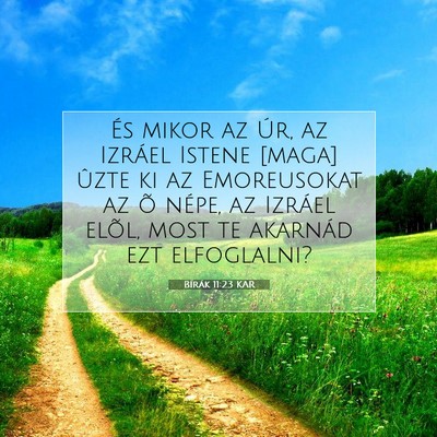 Bírák 11:23 Bibliai vers magyarázata
