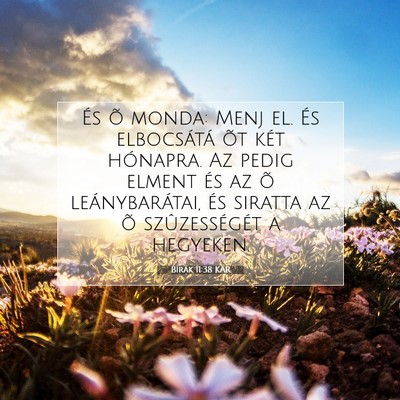 Bírák 11:38 Bibliai vers magyarázata