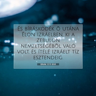 Bírák 12:11 Bibliai vers magyarázata