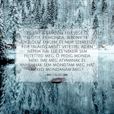 Bírák 14:16 Bibliai vers magyarázata