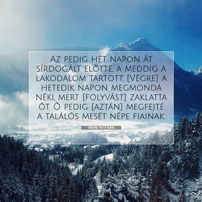 Bírák 14:17 Bibliai vers magyarázata
