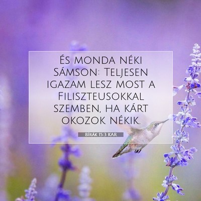Bírák 15:3 Bibliai vers magyarázata