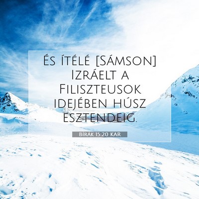 Bírák 15:20 Bibliai vers magyarázata