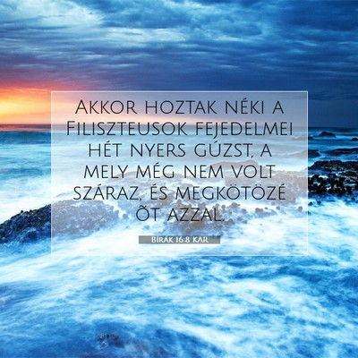 Bírák 16:8 Bibliai vers magyarázata