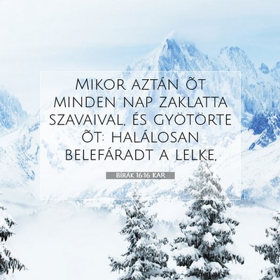 Bírák 16:16 Bibliai vers magyarázata