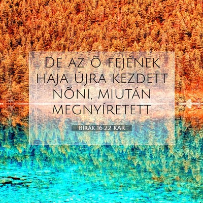 Bírák 16:22 Bibliai vers magyarázata