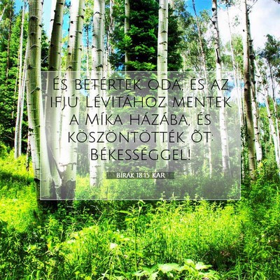 Bírák 18:15 Bibliai vers magyarázata