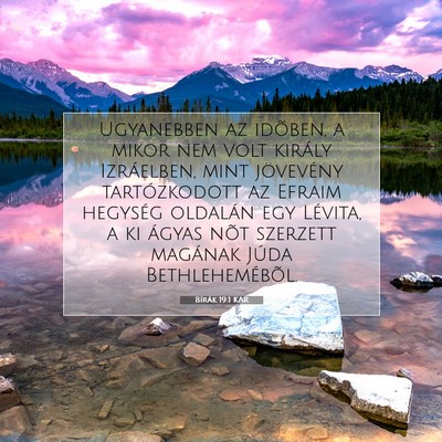 Bírák 19:1 KAR Bibliai verskép