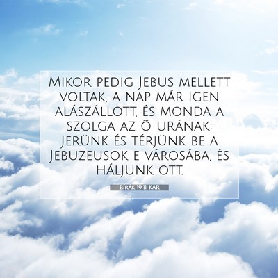 Bírák 19:11 Bibliai vers magyarázata
